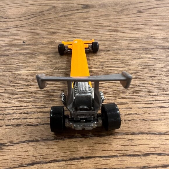 Hot Wheels 1992 Mattel Driven To The Max Dragster Diecast Car Orange Black Gray - Picture 4 of 5